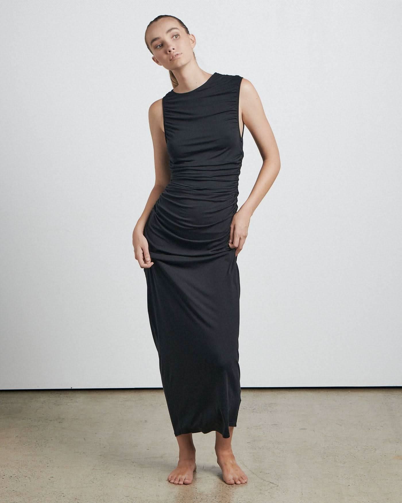 Bare By Charlie Holiday The Fitted Midi Dress - Black BELLA n' BEAR Bare By Charlie Holiday The Fitted Midi Dress - Black BELLA n' BEAR