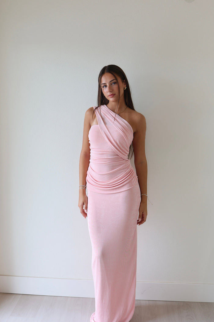 Elegant Australian designer mother of the bride dress - blush pink formal gown from BELLA n' BEAR