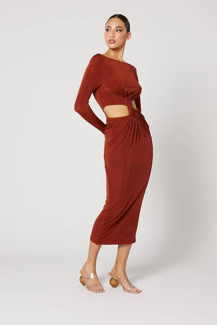 Winona label Australia terracotta knit two-piece set available at BELLA n' BEAR