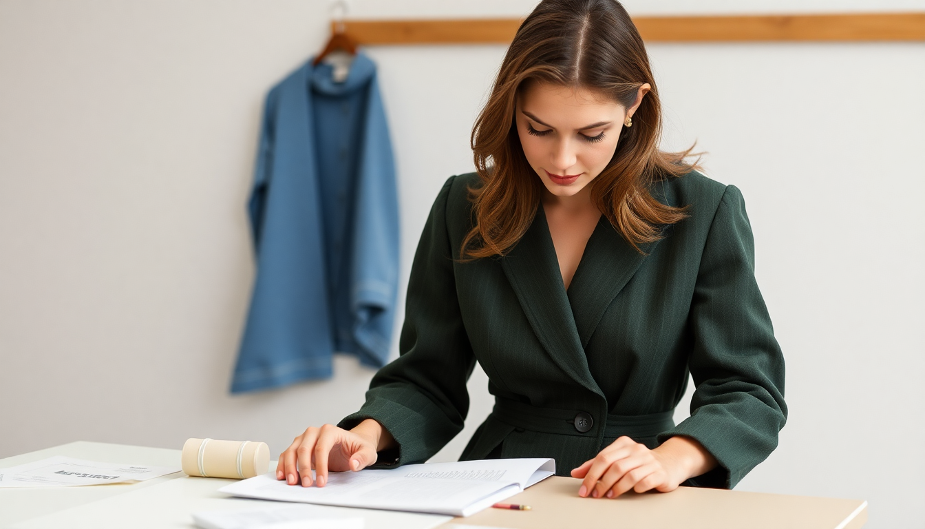 an image referencing the craftsmanship of designer womens clothing
