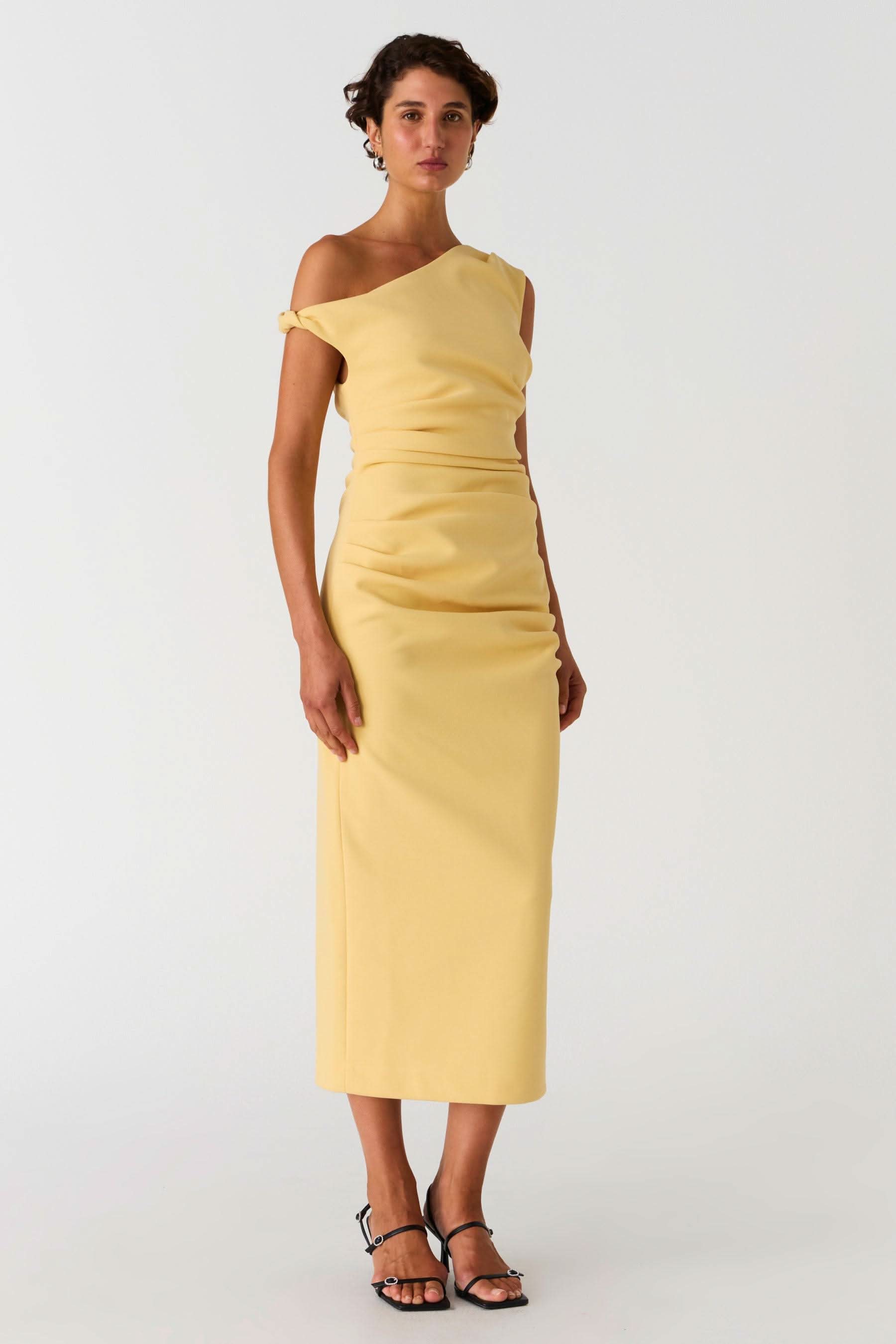 Alaska Off the Shoulder Midi Dress