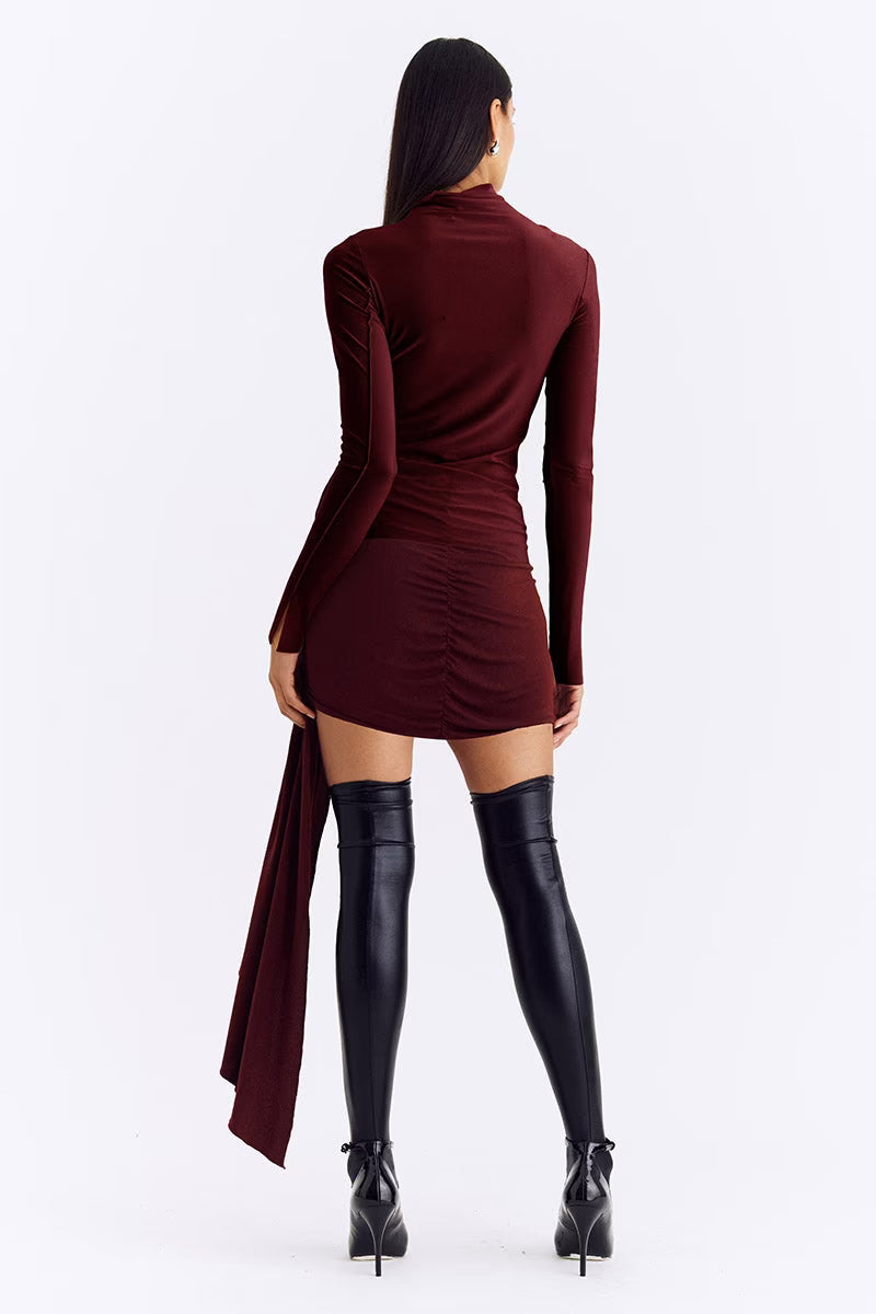 Theta Mock Neck Long Sleeve Top