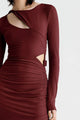 SUBOO Suboo Theta Long Sleeve Maxi Dress - Mulberry BELLA n' BEAR