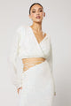 Cristobal Sequin Wrap Top