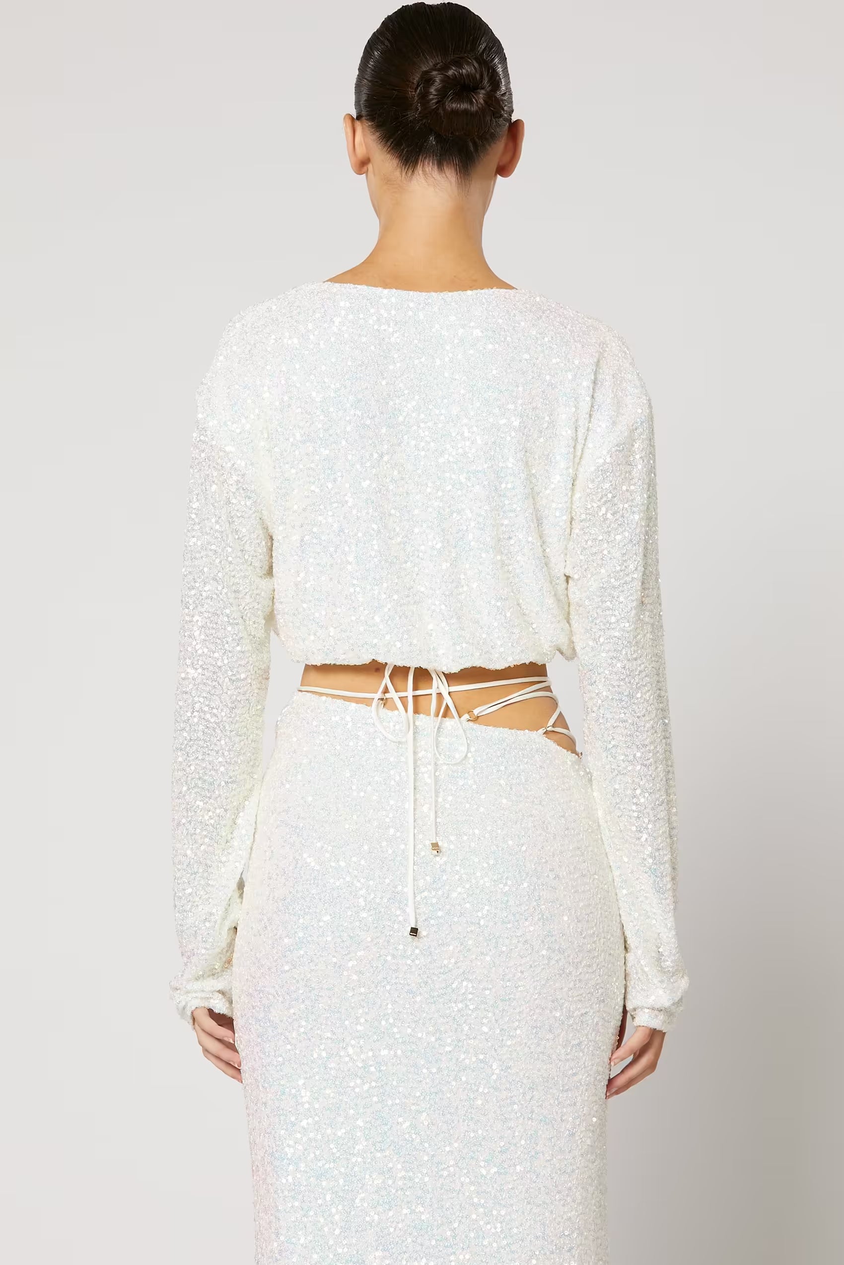 Cristobal Sequin Wrap Top