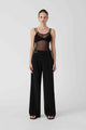 MISHA COLLECTION Misha Rene Mesh Tank - Black BELLA n' BEAR