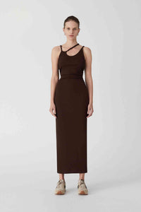 Thumbnail for MISHA COLLECTION MISHA Palmer Ribbed Knit Maxi Dress - Chocolate Brown BELLA n' BEAR