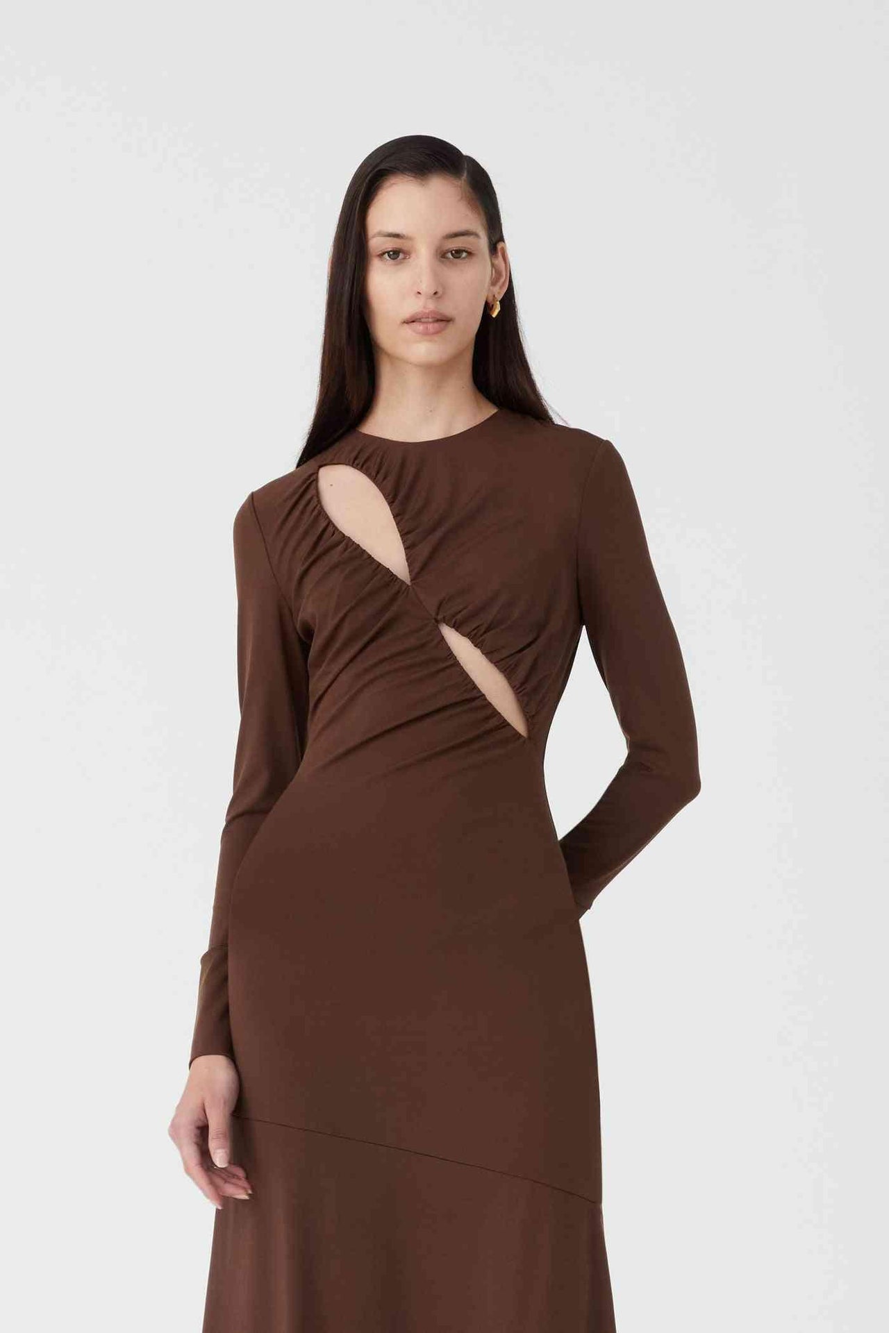 MISHA COLLECTION Misha Barrett Midi Dress - Bitter Chocolate BELLA n' BEAR