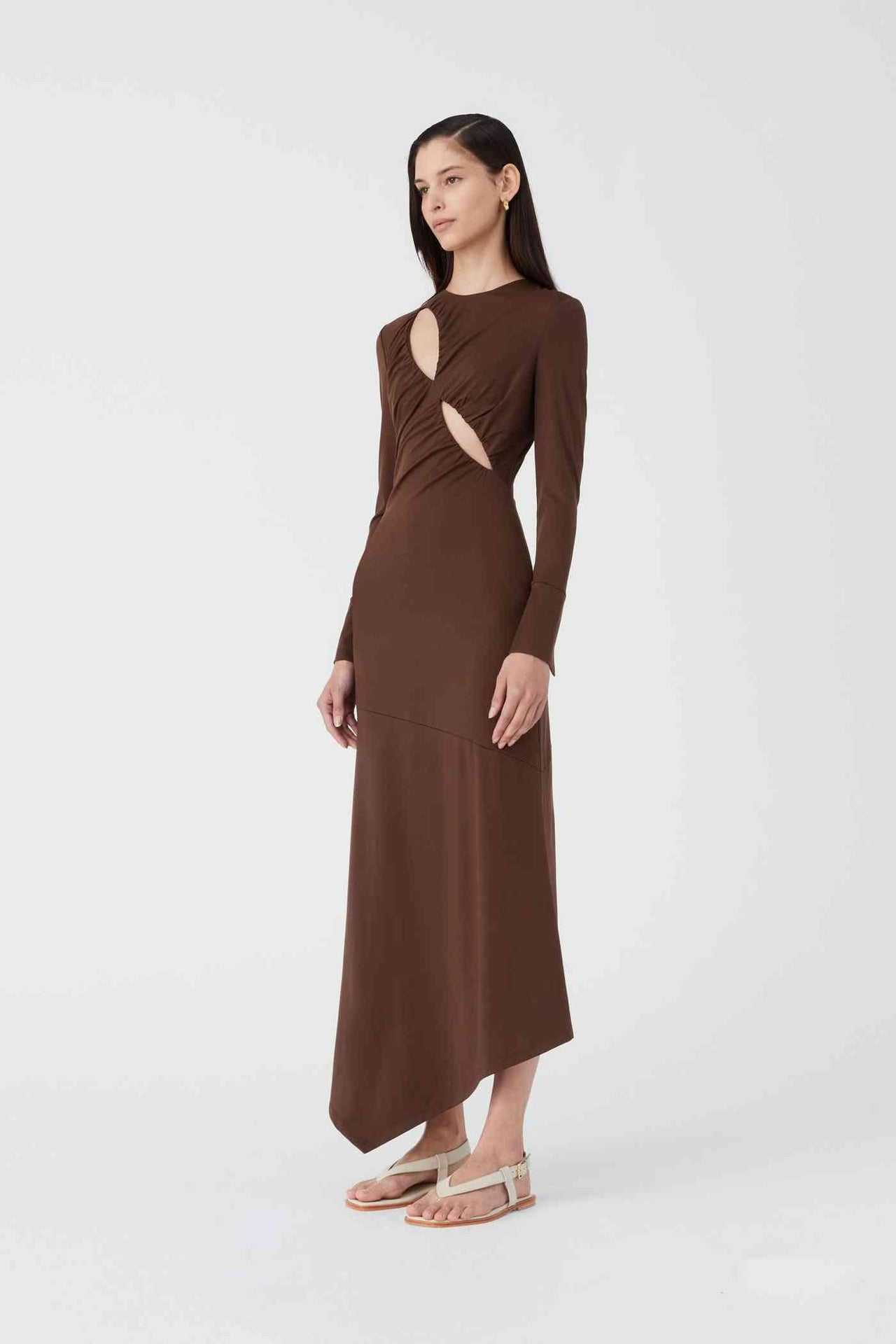 MISHA COLLECTION Misha Barrett Midi Dress - Bitter Chocolate BELLA n' BEAR