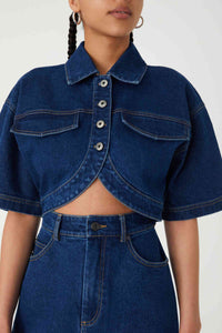 Thumbnail for MISHA COLLECTION Misha Collection Rocco Denim Mini Dress - French Indigo BELLA n' BEAR