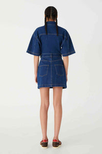 Thumbnail for MISHA COLLECTION Misha Collection Rocco Denim Mini Dress - French Indigo BELLA n' BEAR