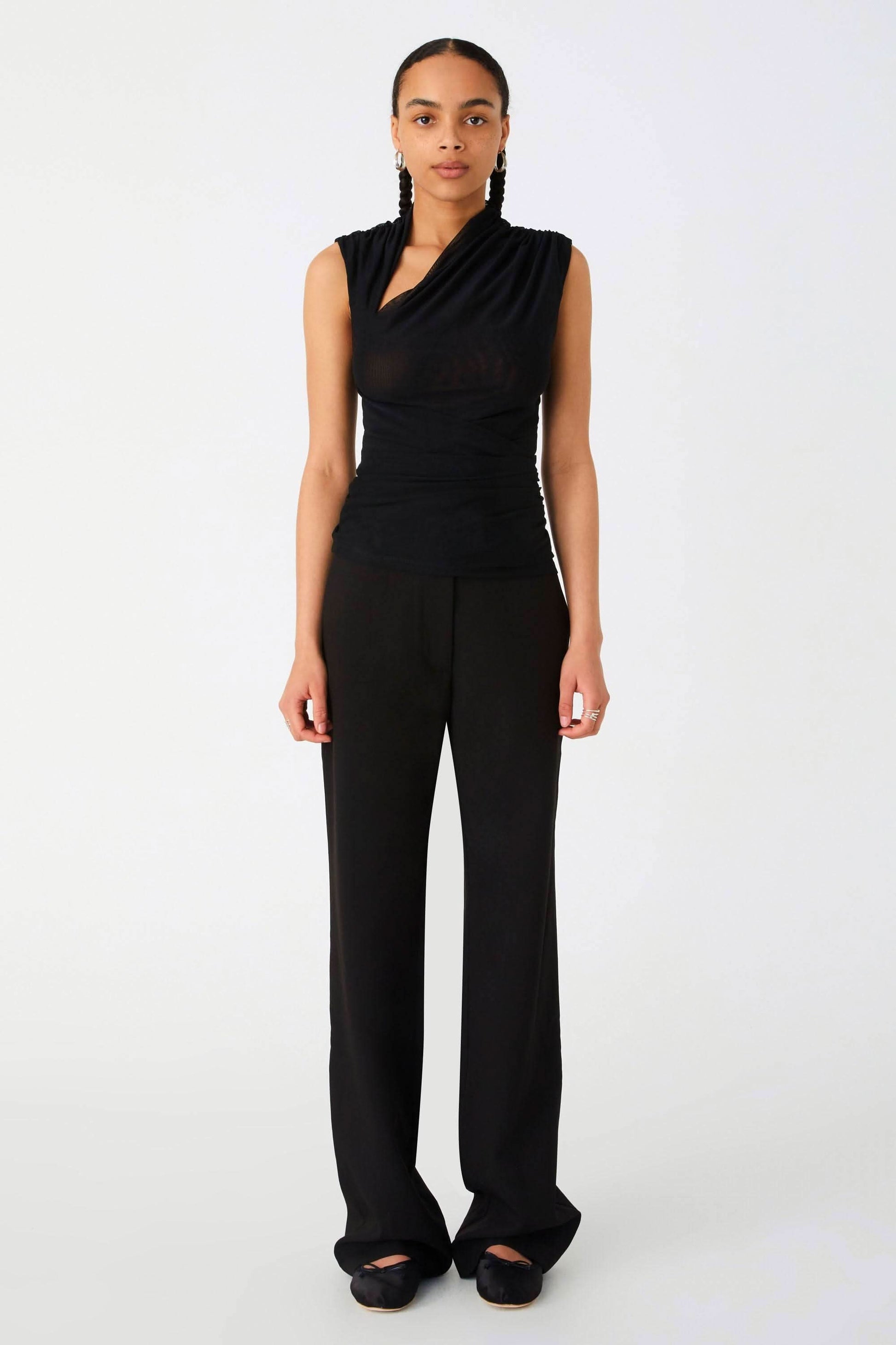 MISHA COLLECTION Misha Collection Tulla Mesh Top - Black BELLA n' BEAR