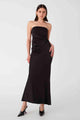 MISHA COLLECTION Misha Wrenly Satin Midi Skirt - Black BELLA n' BEAR