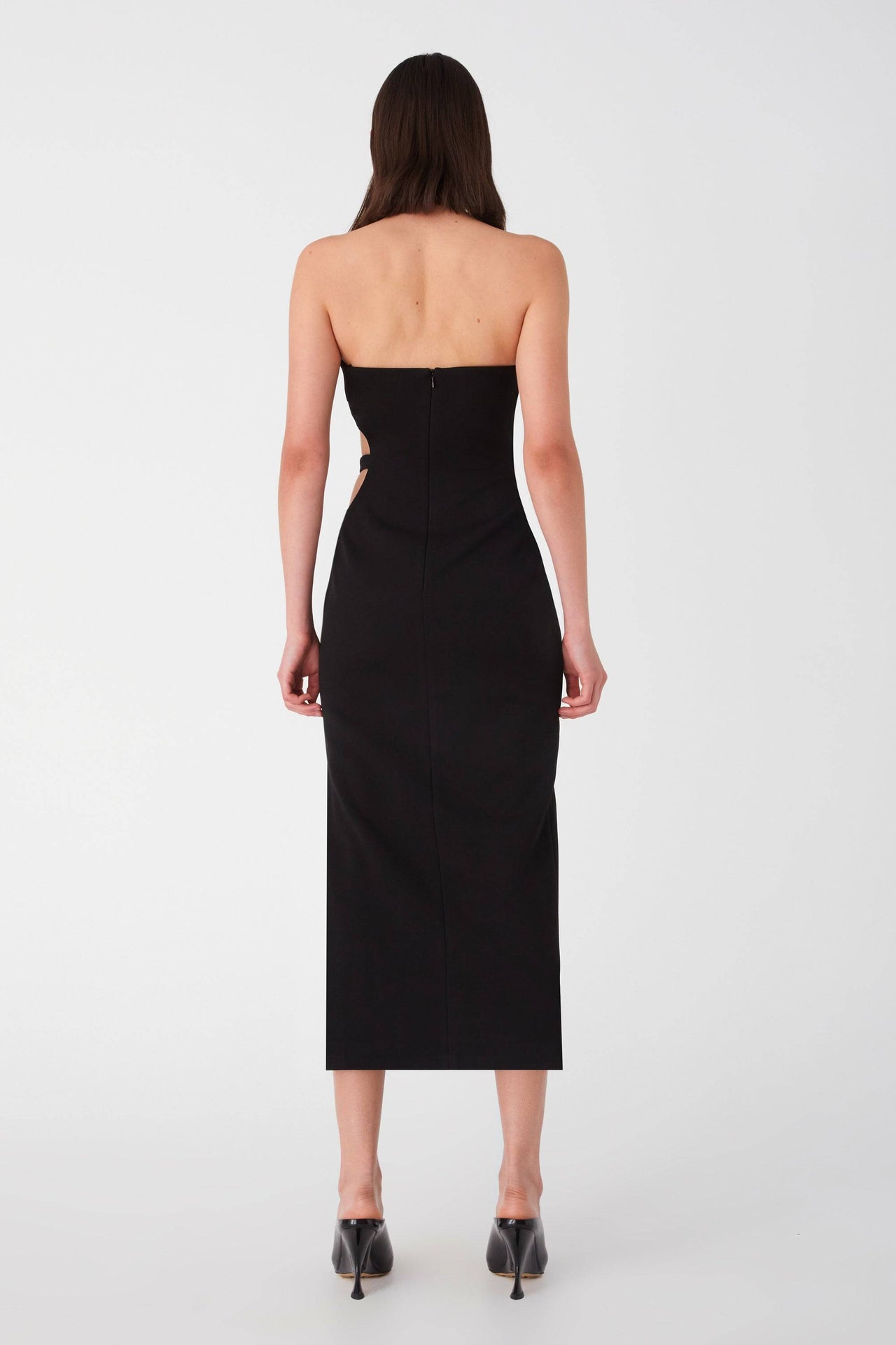 MISHA COLLECTION Misha Collection Avery Bonded Crepe Midi Dress - Black BELLA n' BEAR