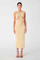 MISHA COLLECTION Misha Graciela Slinky Jersey Midi Dress - Lemon Drop BELLA n' BEAR