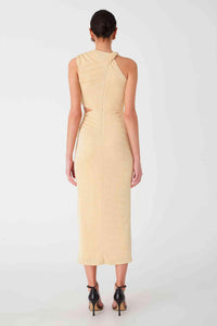 Thumbnail for MISHA COLLECTION Misha Graciela Slinky Jersey Midi Dress - Lemon Drop BELLA n' BEAR