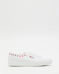 SUPERGA 2750 Little Hearts Embroidery Sneakers in White / 36 - BELLA n' BEAR
