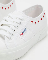 SUPERGA 2750 Little Hearts Embroidery Sneakers in White / 36 - BELLA n' BEAR