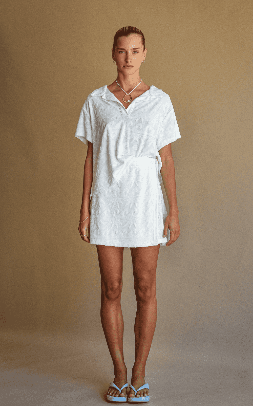 ARAMINTA JAMES Araminta James Waimea Terry Wrap Skirt - Vanilla BELLA n' BEAR