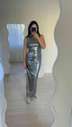 SUBOO Suboo Nova Draped Maxi Dress - Gunmetal BELLA n' BEAR