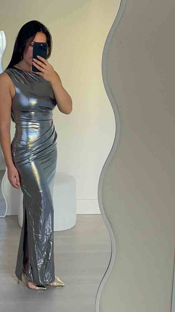 SUBOO Suboo Nova Draped Maxi Dress - Gunmetal BELLA n' BEAR