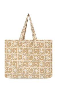 Thumbnail for ARAMINTA JAMES Araminta James Sunseeker Terry Tote Bag - Pecan BELLA n' BEAR