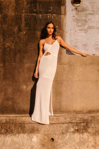 Thumbnail for MISHA COLLECTION Misha Clemency Pointelle Knit Maxi Dress - Ivory BELLA n' BEAR