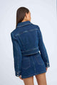 BY JOHNNY By Johnny Daze Denim Pipe Crop Jacker - Indigo BELLA n' BEAR