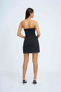 Thumbnail for BY JOHNNY By Johnny Enchanted Blooms Strapless Mini Dress - Black BELLA n' BEAR