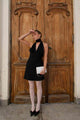 MISHA COLLECTION Misha Collection Elvira Satin Mini Dress - Black BELLA n' BEAR