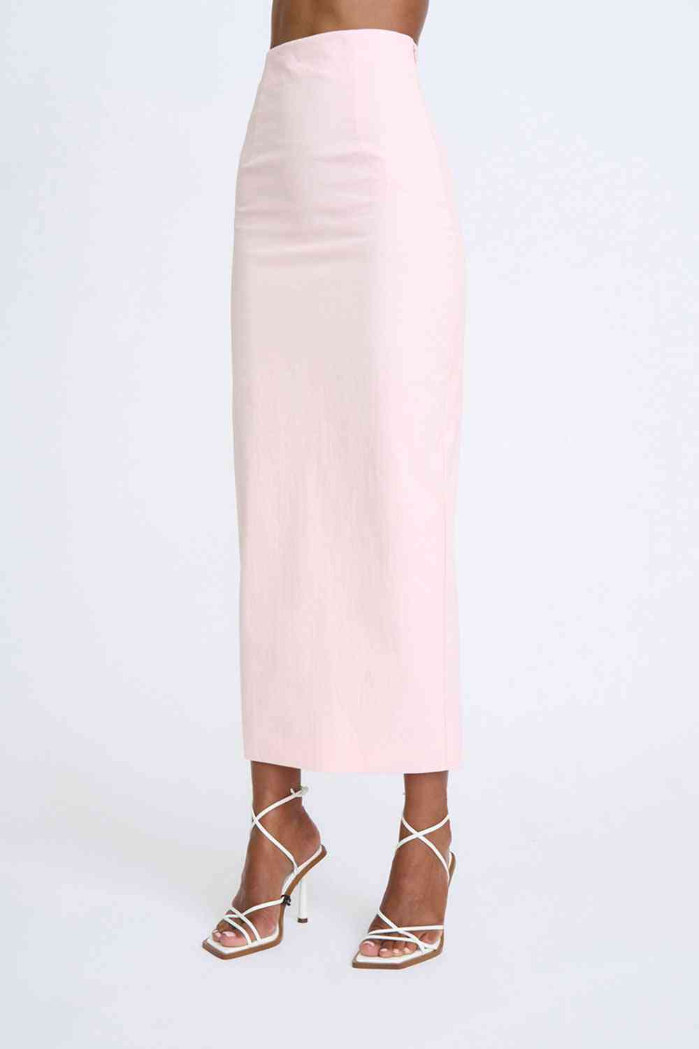 BY JOHNNY By Johnny Ida Structured Ankle Skirt - Soft Pink BELLA n' BEAR