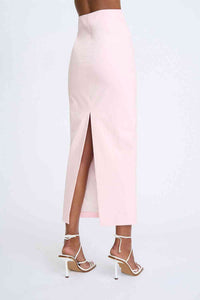 Thumbnail for BY JOHNNY By Johnny Ida Structured Ankle Skirt - Soft Pink BELLA n' BEAR