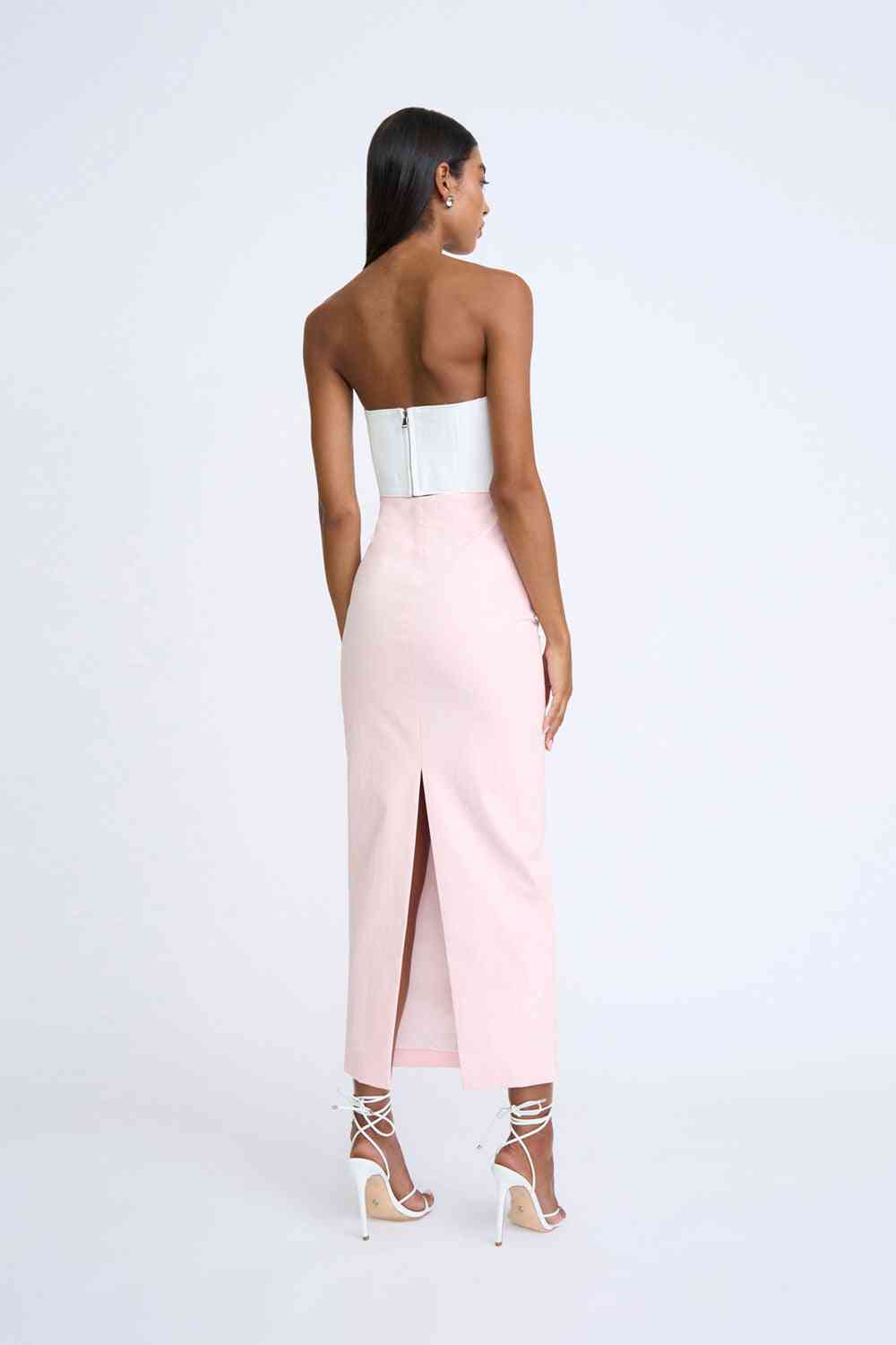 BY JOHNNY By Johnny Ida Structured Ankle Skirt - Soft Pink BELLA n' BEAR