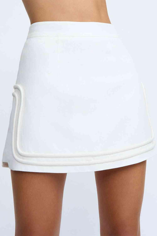 BY JOHNNY By Johnny Kaia Shift Mini Skirt - Ivory BELLA n' BEAR