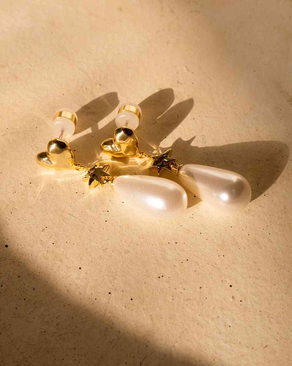 LUV AJ Luv Aj The Pearl Star Studs - Gold BELLA n' BEAR