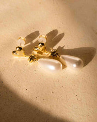 Thumbnail for LUV AJ Luv Aj The Pearl Star Studs - Gold BELLA n' BEAR