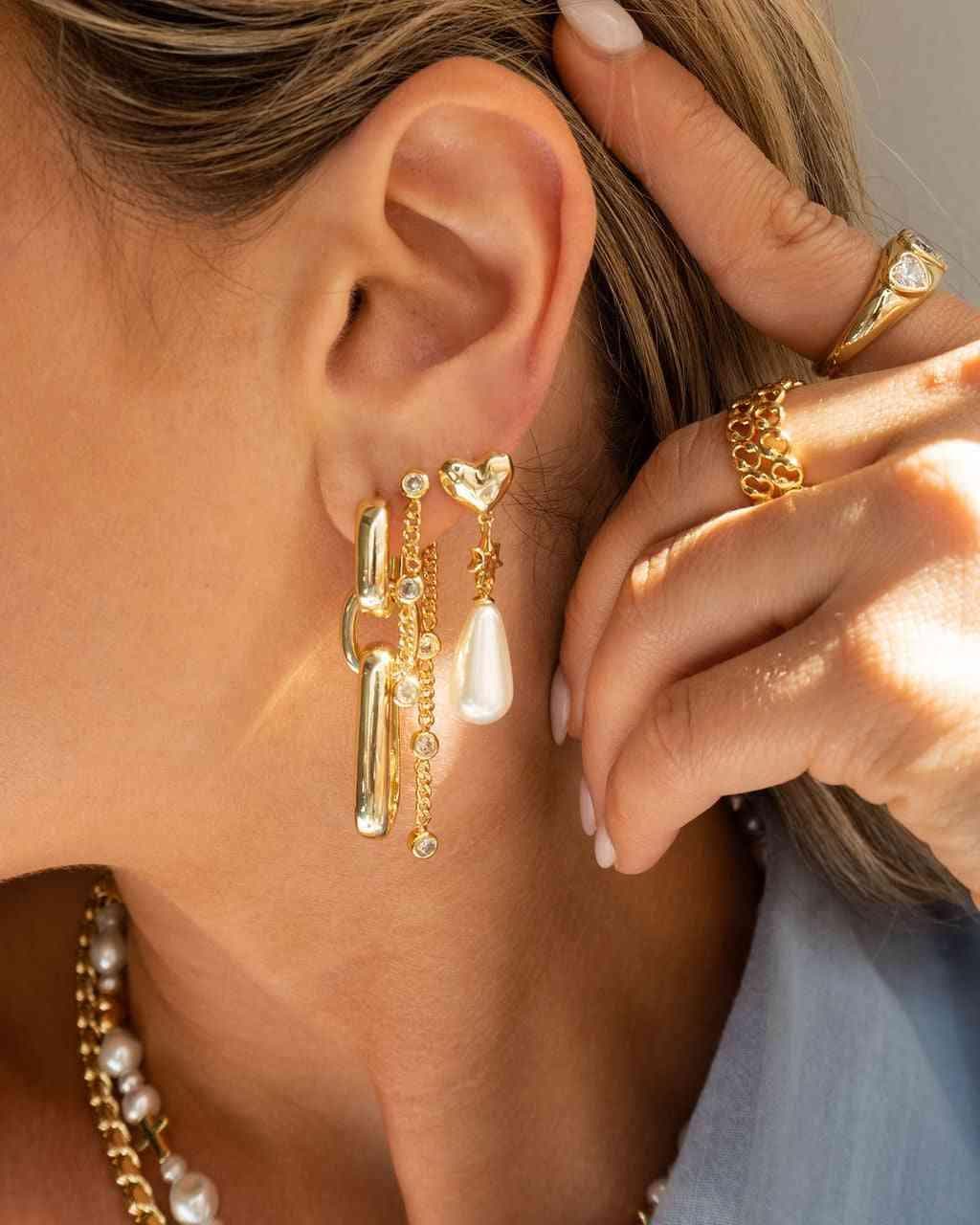 LUV AJ Luv Aj The Anais Loop Hoops - Gold BELLA n' BEAR
