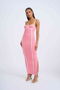 Thumbnail for BY JOHNNY By Johnny Nautilius Swirl Knit Midi Dress - Pink Ivory BELLA n' BEAR