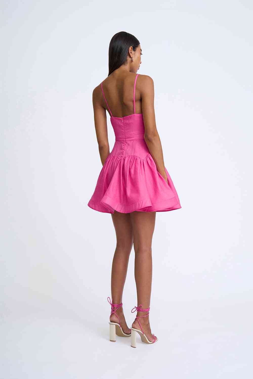 BY JOHNNY By Johnny Oriana Gather Panel Mini Dress - Deep Pink BELLA n' BEAR