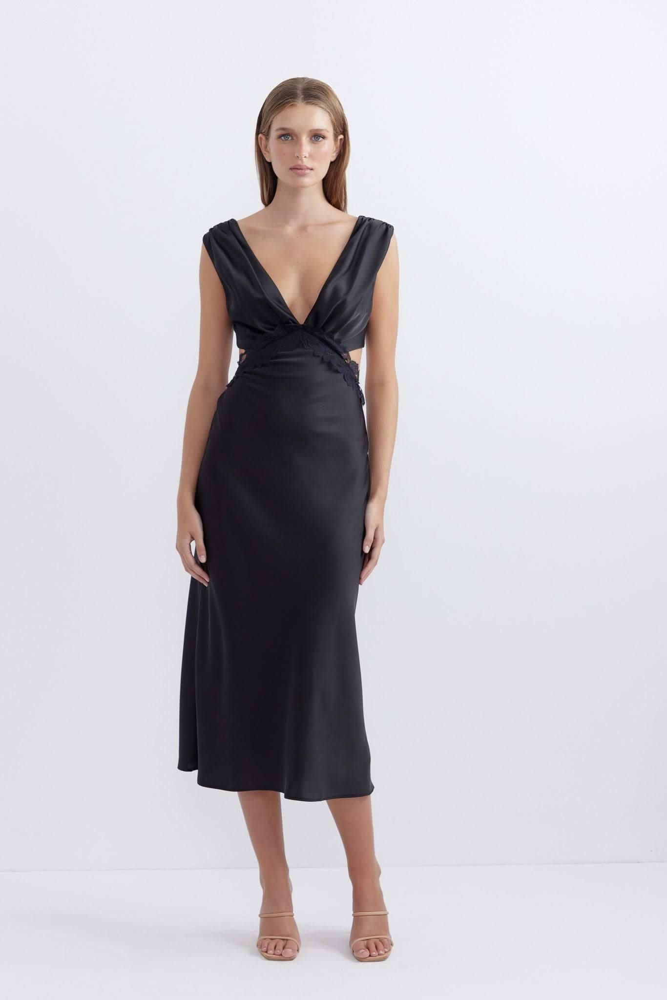 PASDUCHAS Pasduchas Alight Lace Midi - Black BELLA n' BEAR