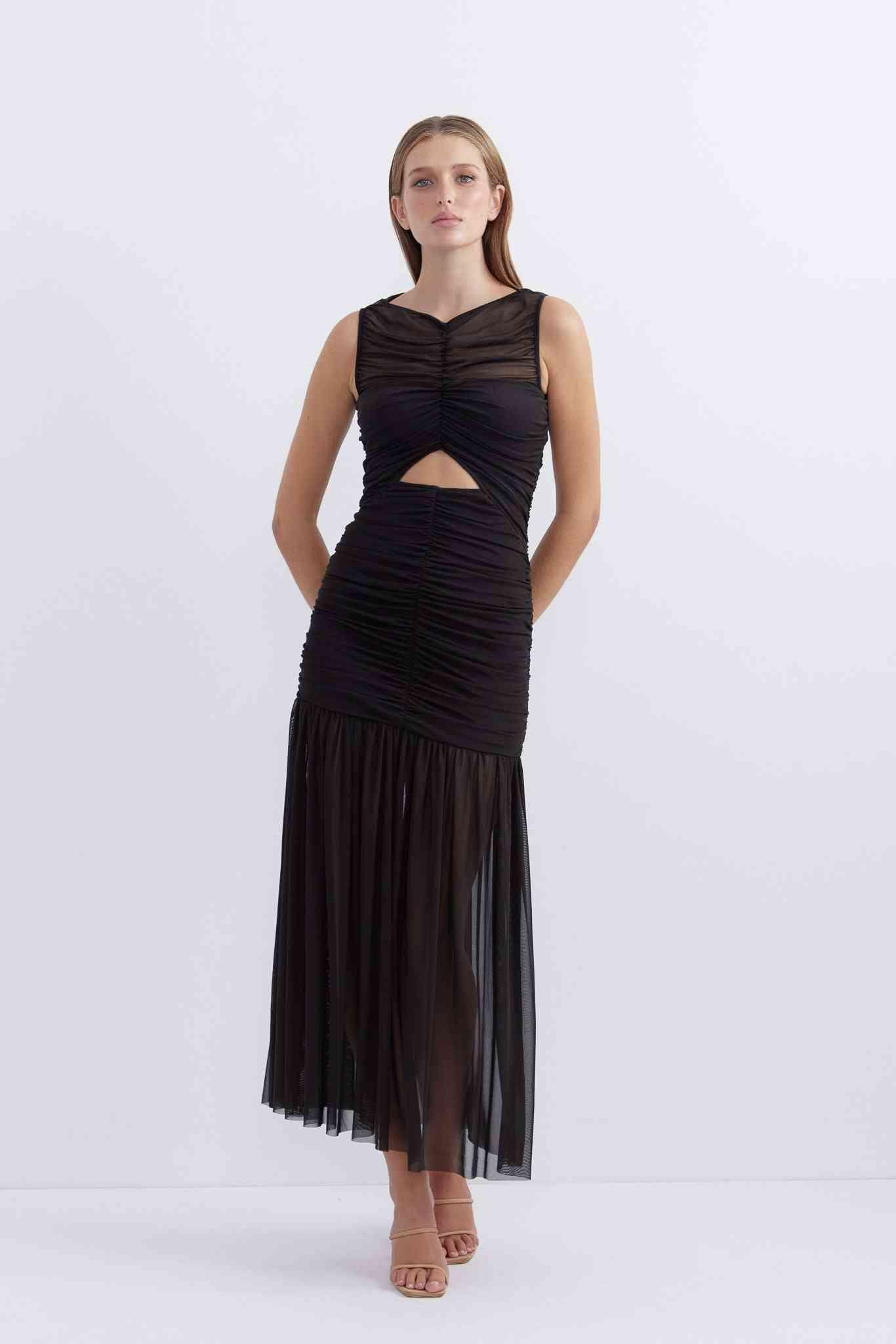 PASDUCHAS Pasduchas Lunar Hourglass Midi - Black BELLA n' BEAR