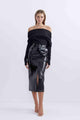 PASDUCHAS Pasduchas Flight Midi Skirt - Patent BELLA n' BEAR