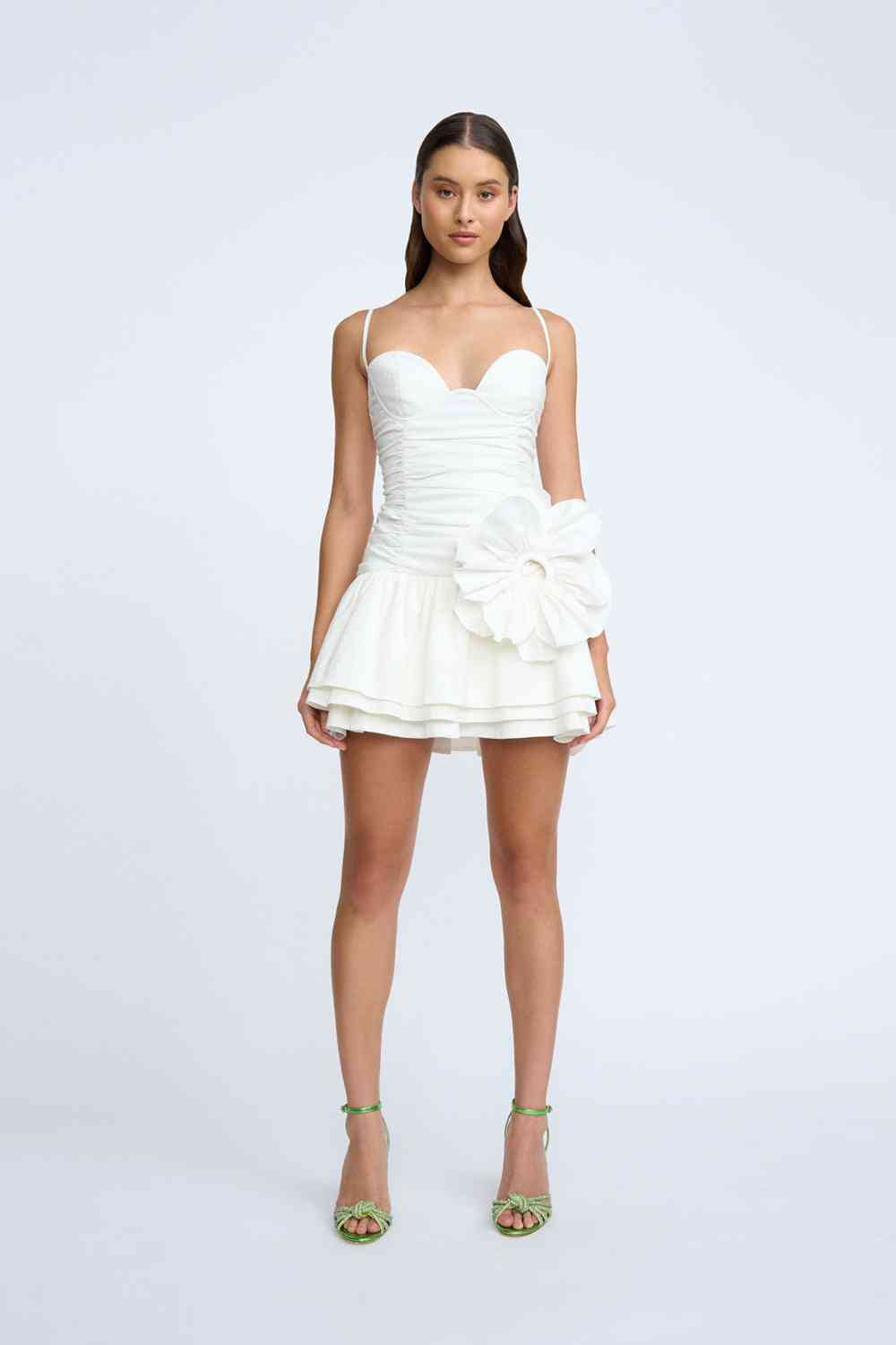 BY JOHNNY By Johnny Samantha Ruffle Mini Dress - Ivory BELLA n' BEAR