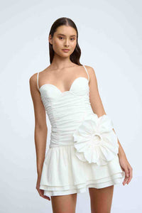 Thumbnail for BY JOHNNY By Johnny Samantha Ruffle Mini Dress - Ivory BELLA n' BEAR