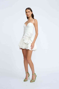 Thumbnail for BY JOHNNY By Johnny Samantha Ruffle Mini Dress - Ivory BELLA n' BEAR