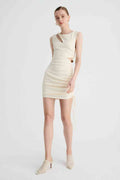 Mini vestido Subo Jacqui Twist Front-Cream