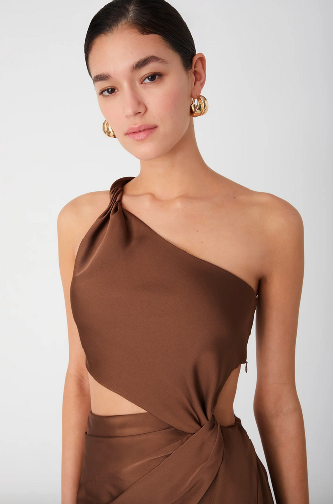 MISHA COLLECTION Misha Collection Kristin Dress - Umber Brown BELLA n' BEAR