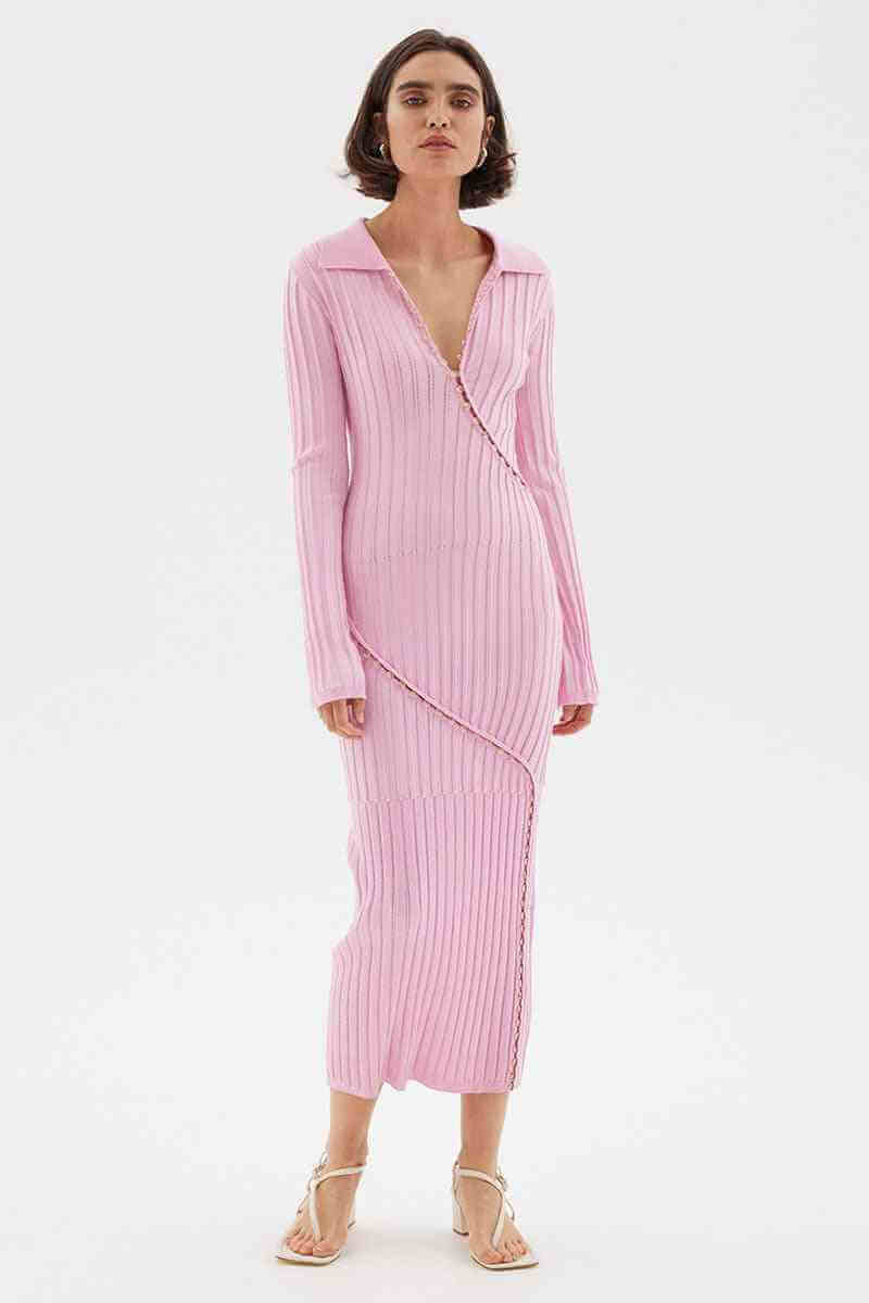 SOVERE STUDIO Sovere Facet Knit Maxi Dress - Musk BELLA n' BEAR