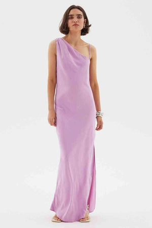 SOVERE STUDIO Sovere Isla Asymmetric Slip Dress - Musk BELLA n' BEAR