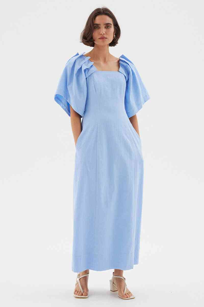 SOVERE STUDIO Sovere Studio Origami Midi Dress - Serene Blue BELLA n' BEAR